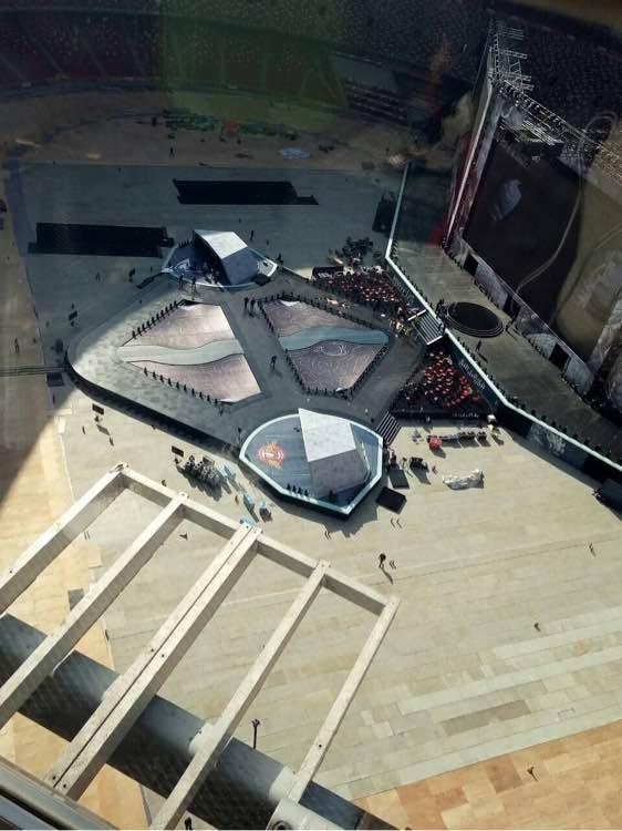 S7全球总决赛鸟巢比赛场馆俯瞰图，召唤师峡谷1比1呈现！