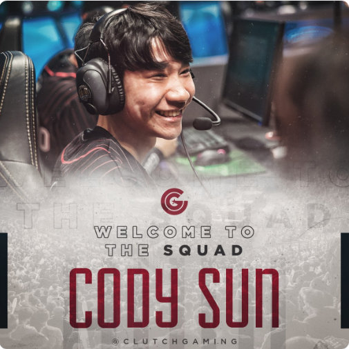 Cody Sun降级青训队 担任CG首发AD位