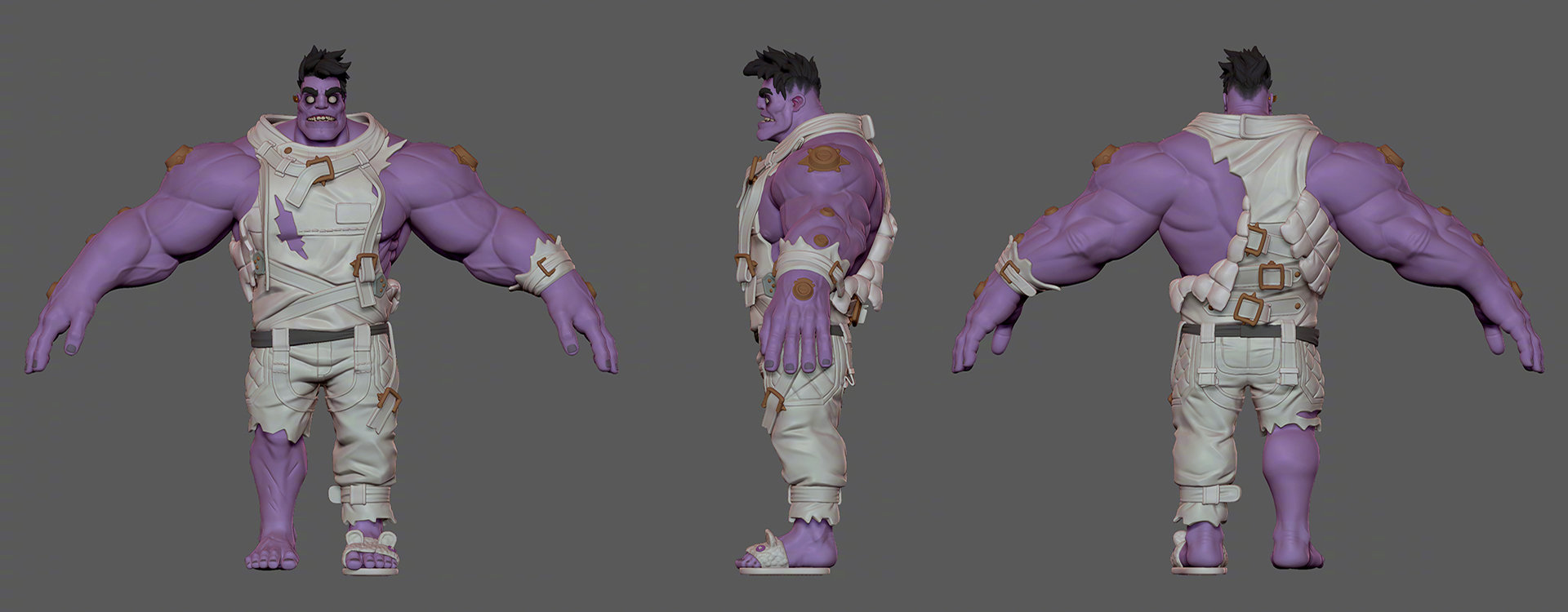 《英雄联盟》蒙多重做模型公开 紫皮爆衣肌肉壮汉