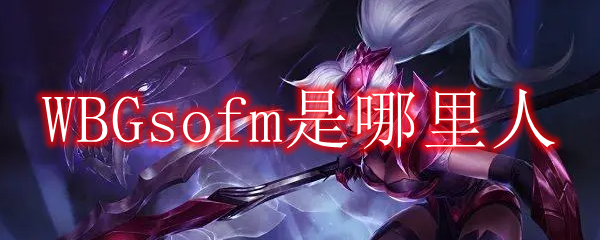 WBGsofm是哪里人