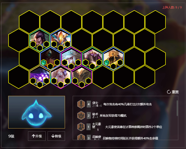 《LOL》云顶之弈9.22云霄暗影剑阵容剑圣站位分析