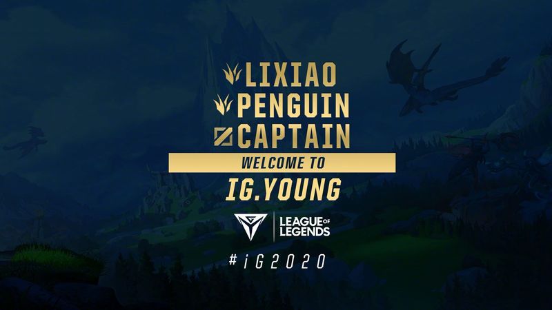 《LOL》IG战队官宣 Penguin等三人选手加入iG.Y