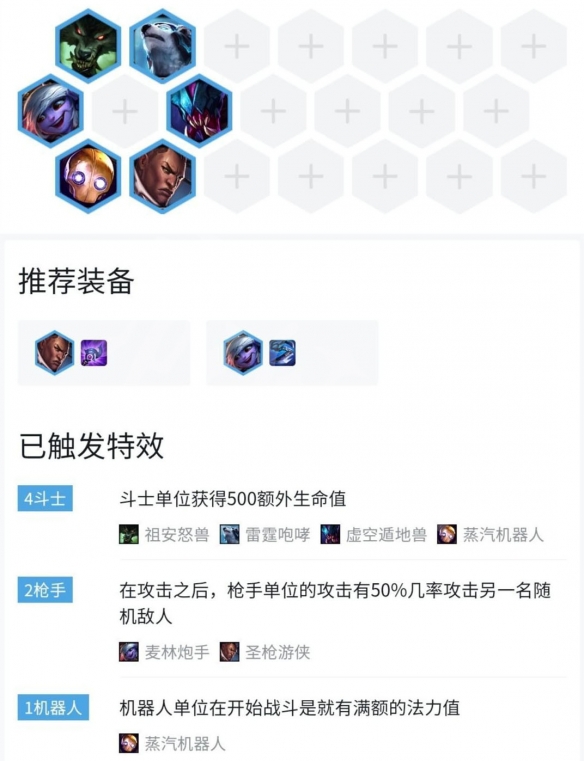 《LOL》云顶之弈9.21版本斗枪阵容搭配