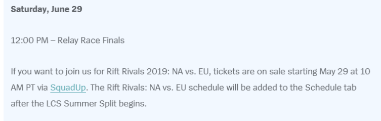 《LOL》2019欧美洲际赛赛程介绍