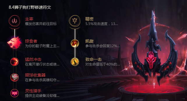 《LOL》8.4版本狮子狗符文出装推荐