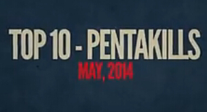 五杀TOP10：看超暴力亚索如何1个打五个