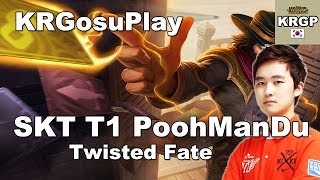 SKT T1 PoohManDu中单卡牌视角 VS 璐璐