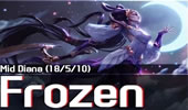 韩服王者小剧场：Frozen中单皎月 伤害谁能挡!