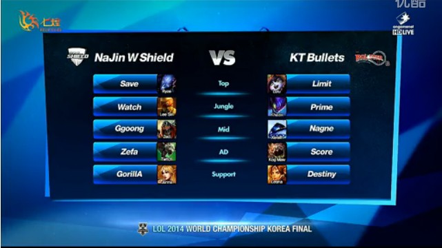 OGN冒泡赛：NaJin W Shield vs KT Bullet
