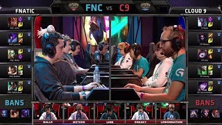 精彩集锦：Fnatic VS C9 一场胶着的战斗