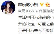苏小妍微笑分手 苏小妍长文解释分手原因