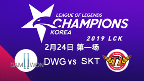 2019LCK春季赛2月24日DWG vs SKT第1局比赛回放