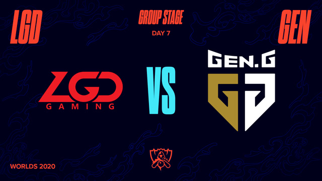 2020全球总决赛小组赛第七日 LGD vs GEN
